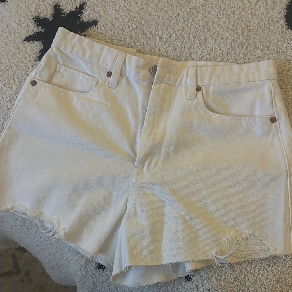 Blank NYC White Denim Shorts